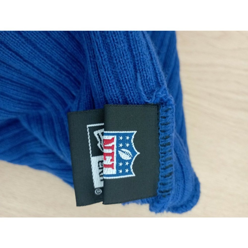 🆕NEW ERA NY Blue Geometric Logo Acrylic Beanie NWT - Picture 3 of 4